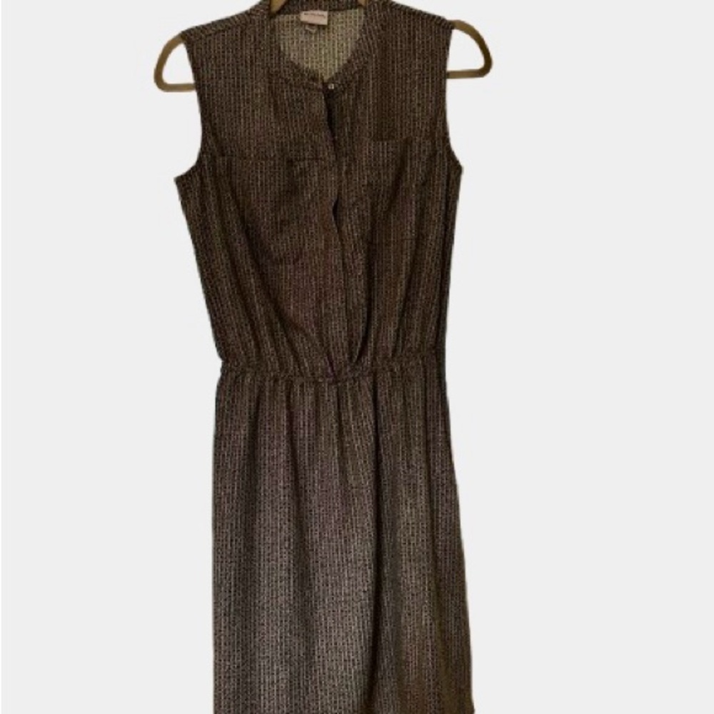 Merona Green Sleeveless Elastic Waist Dress - Size Small